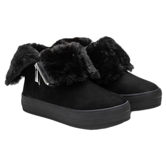 J Slides - Women's Henley Boots - Black Nubuck - Picture 2 of 4